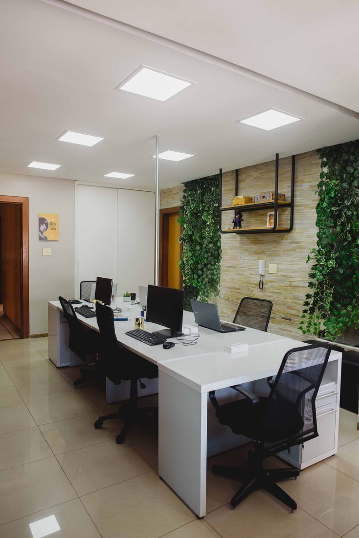 Agile Office Work Desk Suite featuring Ergonomic Lumbar Support Mesh Chairs #25